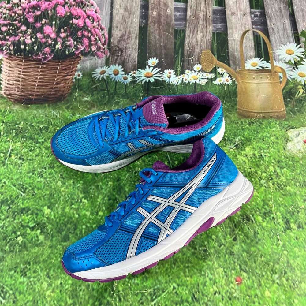 ASICS Gel Contend 4 Size 11 Womens Running Athletic Shoes Blue T765N